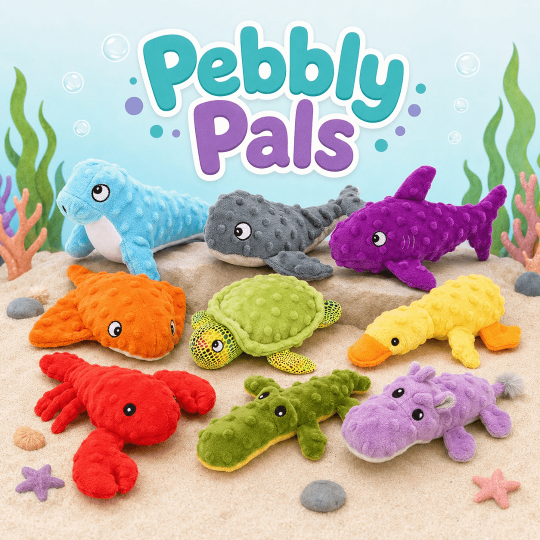 Pebbly Pal Plush Dog Toy with Squeaker Dog Toys Dogline