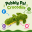 Pebbly Pal Plush Dog Toy with Squeaker 8" Pebbly Pal Crocodile Dog Toys Dogline