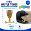 Waffle Tower Nylon Chew & Enrichment Toy | 2-in-1 for Aggressive Chewers | SodaPup Nylon Dog Toys SodaPup/True Dogs, LLC