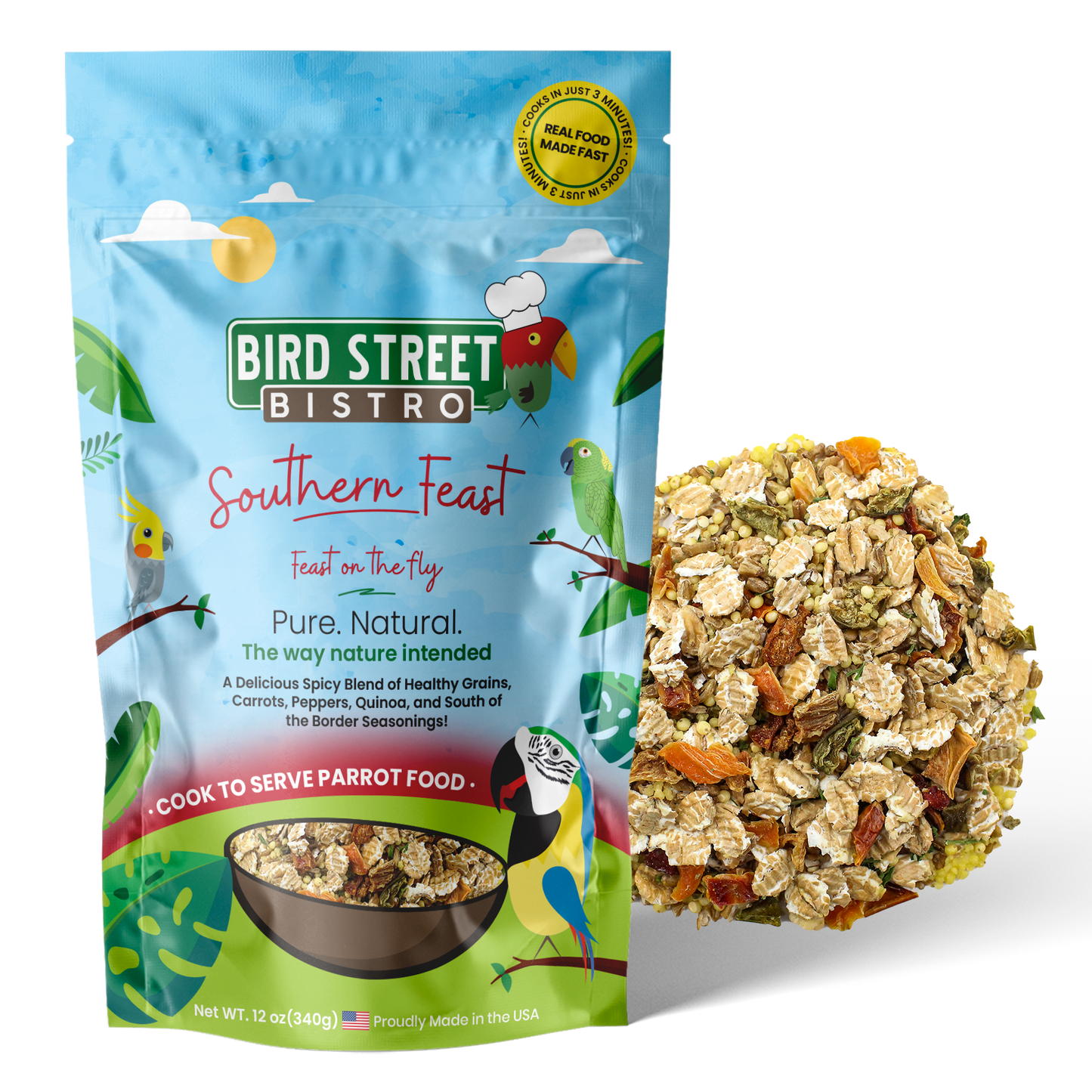 Southern Feast Parrot Food Bird Street Bistro