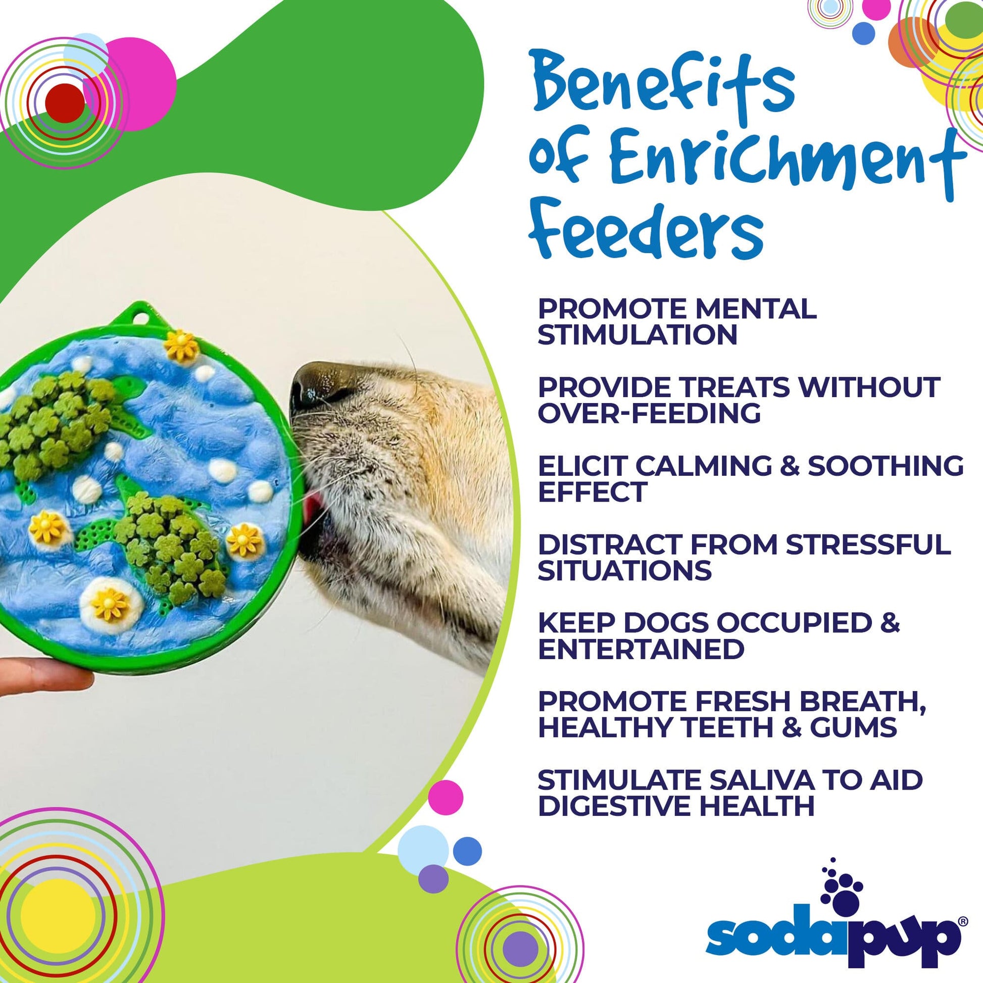 Water Nylon eCoin Durable Enrichment Snacking Coin for Dogs | USA-Made Lick Mat Alternative ECOIN SodaPup/True Dogs, LLC