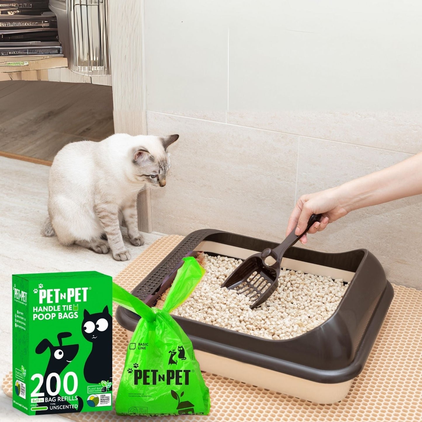 Handle Tie Dog Poop Bags Pet Waste Bags Pet N Pet ®