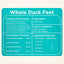 Freezbone Whole Duck Feet Dental Treats for Dogs - Human Grade - Single Ingredient Dog Treats Freezbone