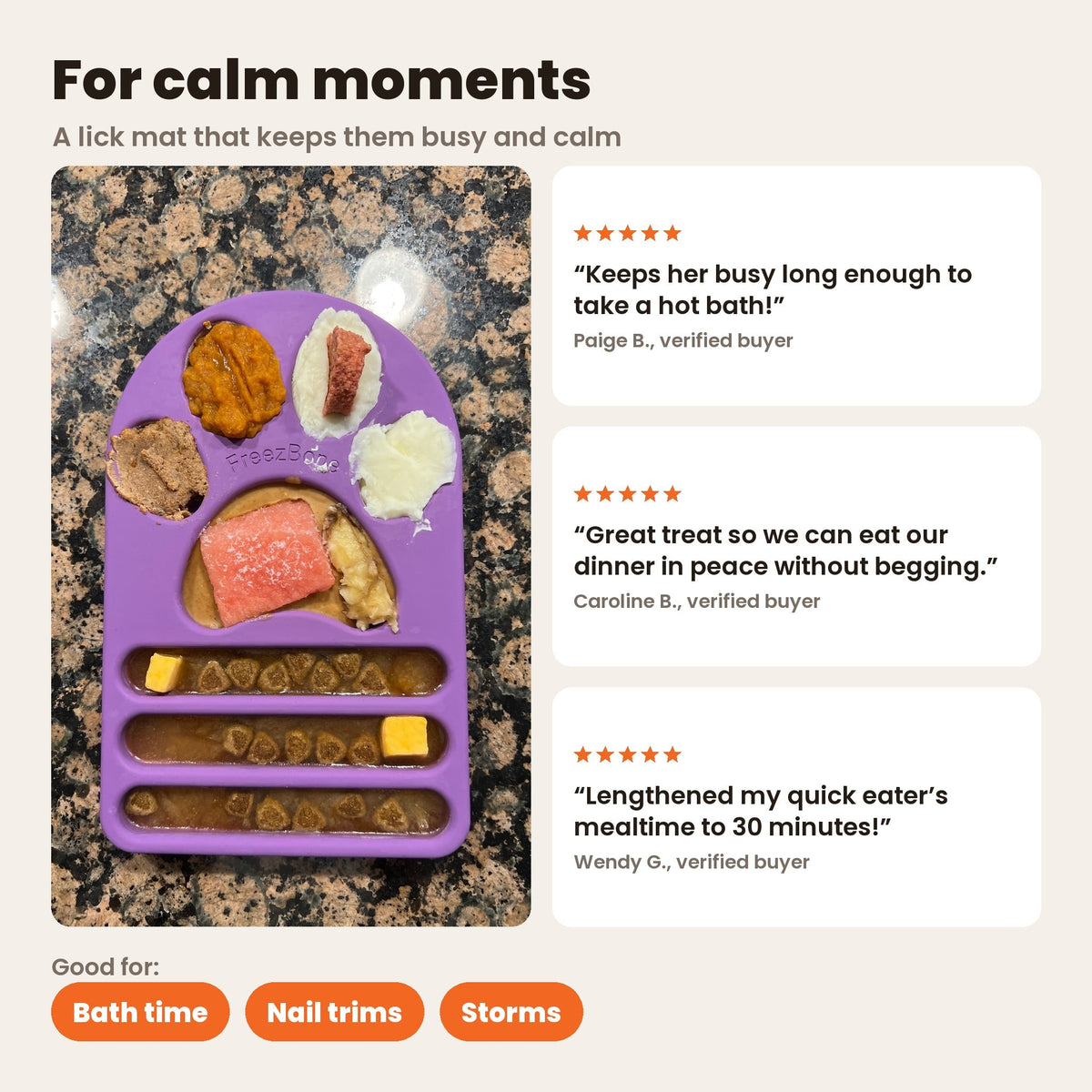 FreezPaw Mat - Calming Slow Feeder Freezbone