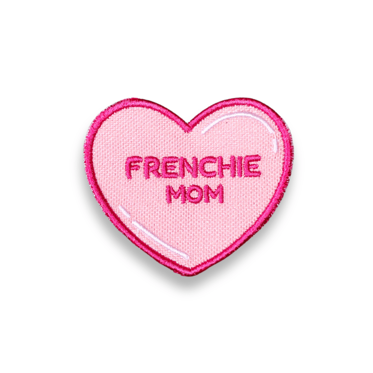 Frenchie Mom Heart Patch Iron On K9 Sport Sack