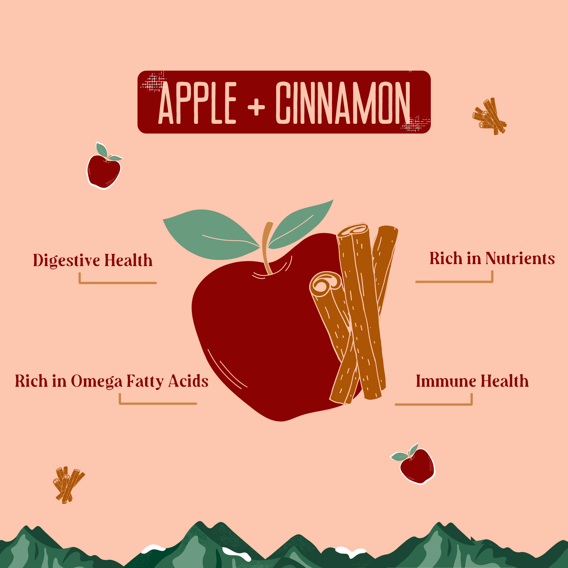 Apple & Cinnamon Chews for Dogs Apple & Cinnamon Chews Yak9 Chews