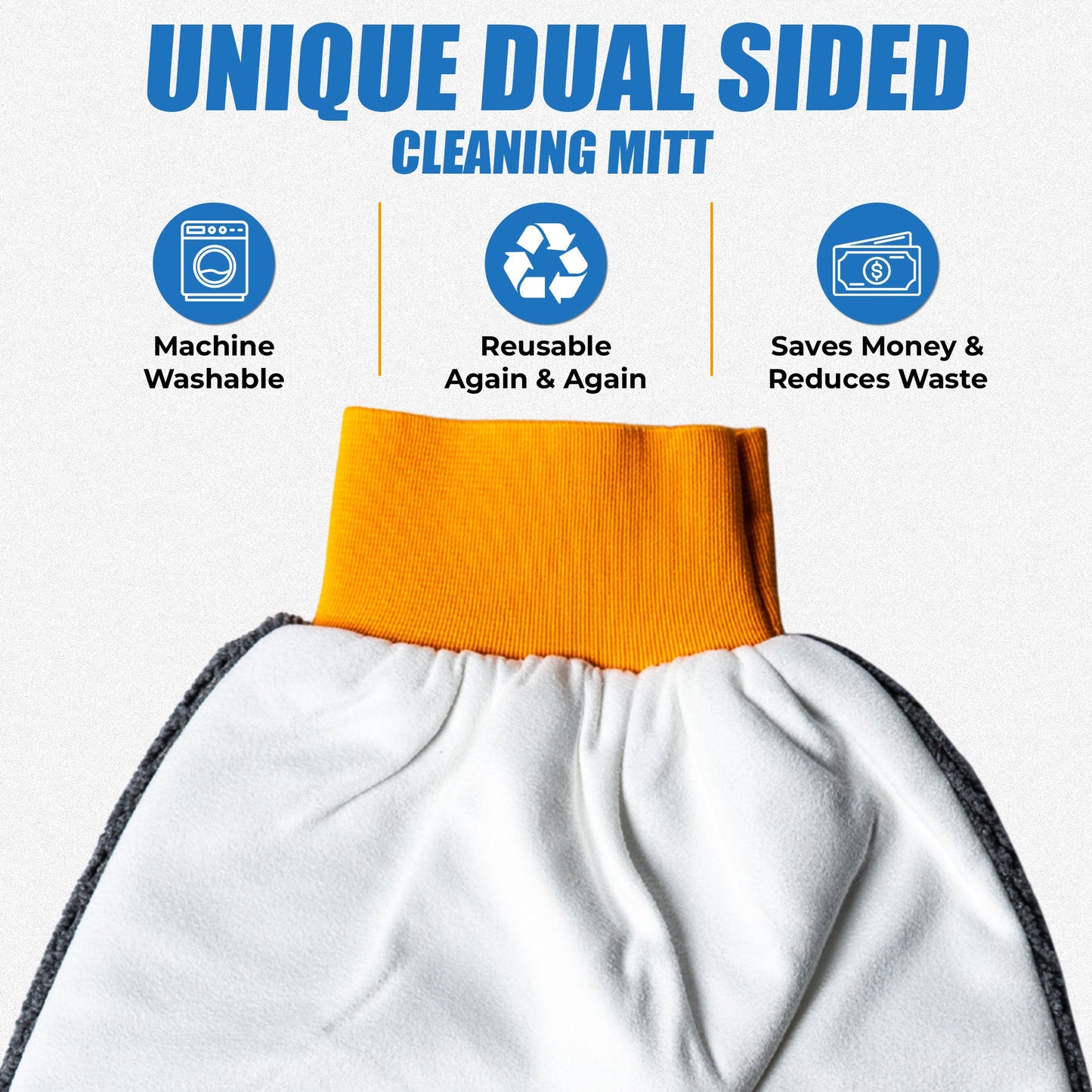 Flipper 2-in-1 Microfiber Aquarium Cleaning Mitt 1 Pack Flipper Accessories Flipper Aquarium Products