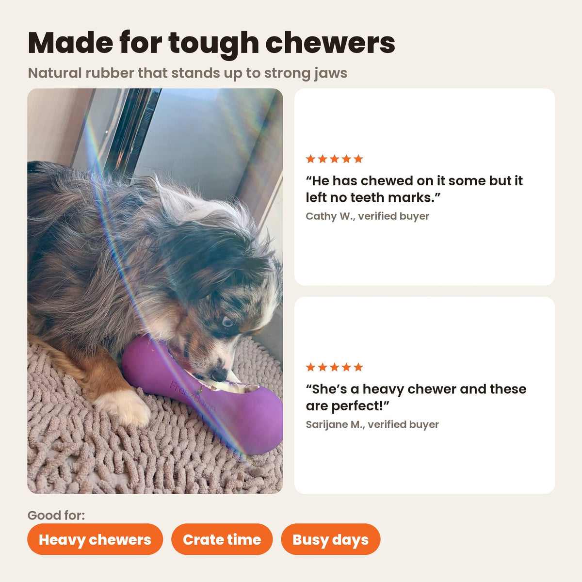 Freezstick - Indestructible Enrichment Chew Freezbone
