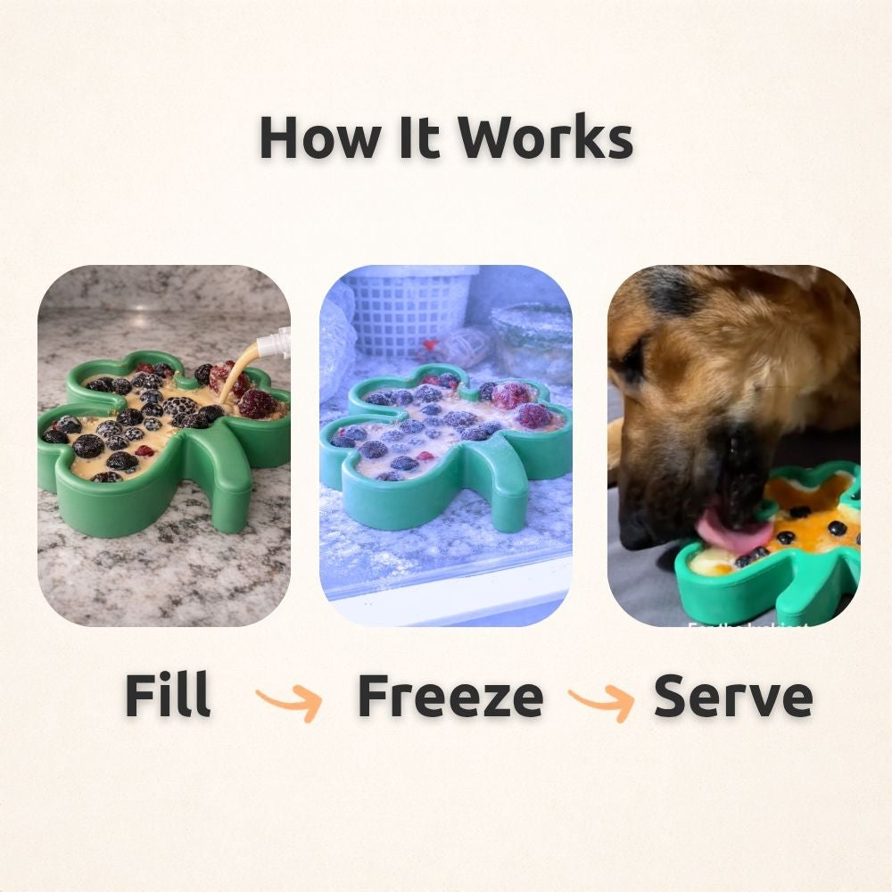 FreezShamrock - Premium Enrichment Toy Freezbone