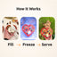 FreezHeart - Durable Heart Enrichment Chew Freezbone