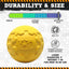 Industrial Dog Ball Rubber Chew Toy for Heavy Chewers | Yellow | USA Made | SodaPup Rubber Dog Toys SodaPup/True Dogs, LLC
