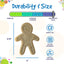 Gingerbread Man Nylon Dog Chew Toy for Aggressive Chewers | USA Made Nylon Dog Toys SodaPup/True Dogs, LLC