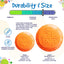 Bottle Top Flyer Rubber Frisbee for Dogs | Orange | Vet Approved | USA Made Rubber Dog Toys SodaPup/True Dogs, LLC