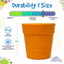 Large Flower Pot eCup Dog Treat Dispenser | Durable USA-Made Enrichment Toy | SodaPup Rubber Dog Toys SodaPup/True Dogs, LLC