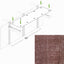 Hanging Cat Bed Hammock Brick Red Canvas 34" Cat Hammock Catastrophic Creations