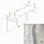 Hanging Cat Bed Hammock Gray Splashes Canvas 34" Cat Hammock Catastrophic Creations