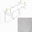 Hanging Cat Bed Hammock Light Grey Canvas 34" Cat Hammock Catastrophic Creations