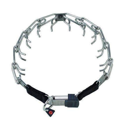 Herm Sprenger - ULTRA-PLUS Training Collar with Center-Plate and ClicLock - Stainless Steel Gauge 4mm x 24" (61cm) Collars, Prong/Pinch Dog Collars Dogline