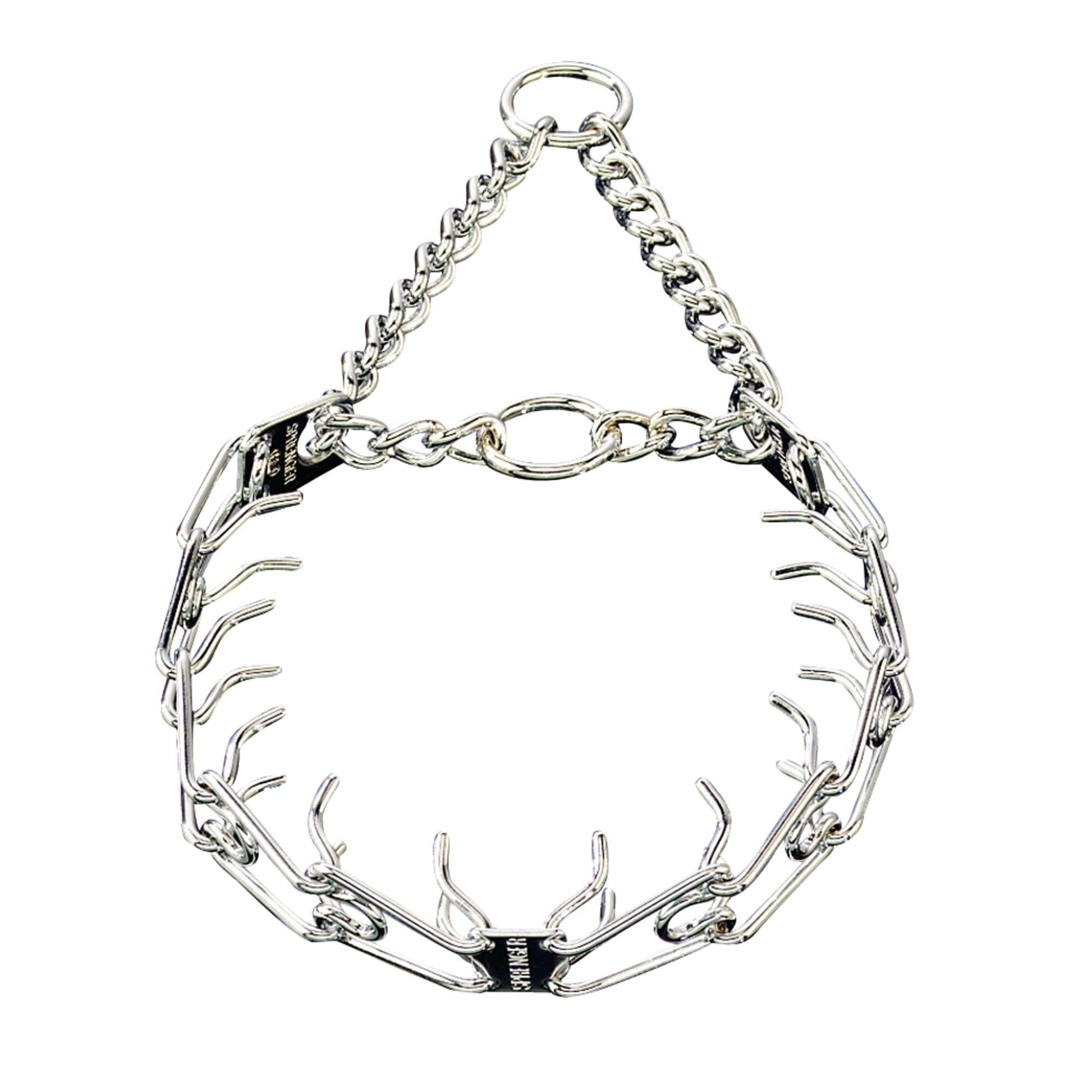 Herm Sprenger - ULTRA-PLUS Training Collar with Center-Plate and Assembly Chain - Standard Version - Chrome Collars, Prong/Pinch Dog Collars Dogline