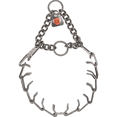Herm Sprenger - MICRO-PLUS Training Collar with Center-Plate and Assembly Chain – Stainless steel 2 rings Collars, Prong/Pinch Dog Collars Dogline