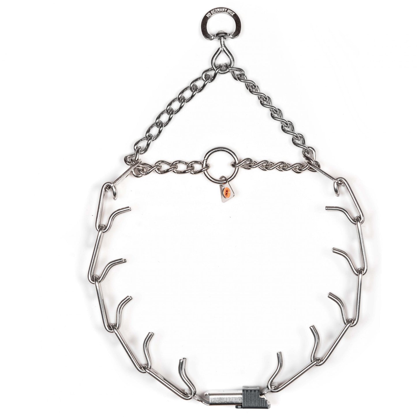 Herm Sprenger - ULTRA-PLUS Training Collar with ClicLock and Assembly Chain - Stainless Steel Gauge 4mm x 28" (70cm) Collars, Prong/Pinch Dog Collars Dogline