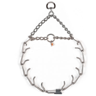 Herm Sprenger - ULTRA-PLUS Training Collar with ClicLock and Assembly Chain - Stainless Steel Gauge 4mm x 28" (70cm) Collars, Prong/Pinch Dog Collars Dogline