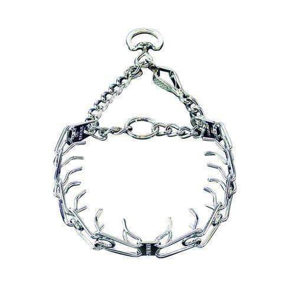 Herm Sprenger - ULTRA-PLUS Training Collar with Center-Plate and Assembly Chain - Comfort-Plus Version - Chrome Collars, Prong/Pinch Dog Collars Dogline