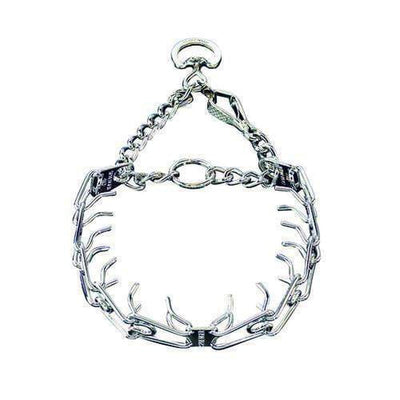 Herm Sprenger - ULTRA-PLUS Training Collar with Center-Plate and Assembly Chain - Comfort-Plus Version - Chrome Collars, Prong/Pinch Dog Collars Dogline