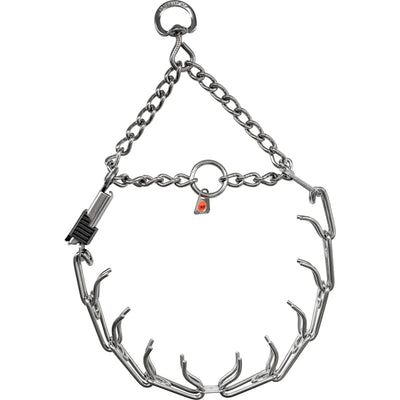 Herm Sprenger - ULTRA-PLUS Training Collar with Center-Plate, Assembly Chain & ClicLock – Comfort Version – Stainless Steel Collars, Prong/Pinch Dog Collars Dogline
