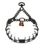 Herm Sprenger - MICRO-PLUS Training Collar with Center-Plate and Assembly Chain – Black Stainless Steel 1 ring and 1 swivel Customizable Collars, Prong/Pinch Dog Collars Dogline