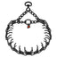 Herm Sprenger - ULTRA-PLUS Training Collar with Center-Plate and Assembly Chain - Short Version – Black Stainless Steel 1 ring and 1 swivel Collars, Prong/Pinch Dog Collars Dogline