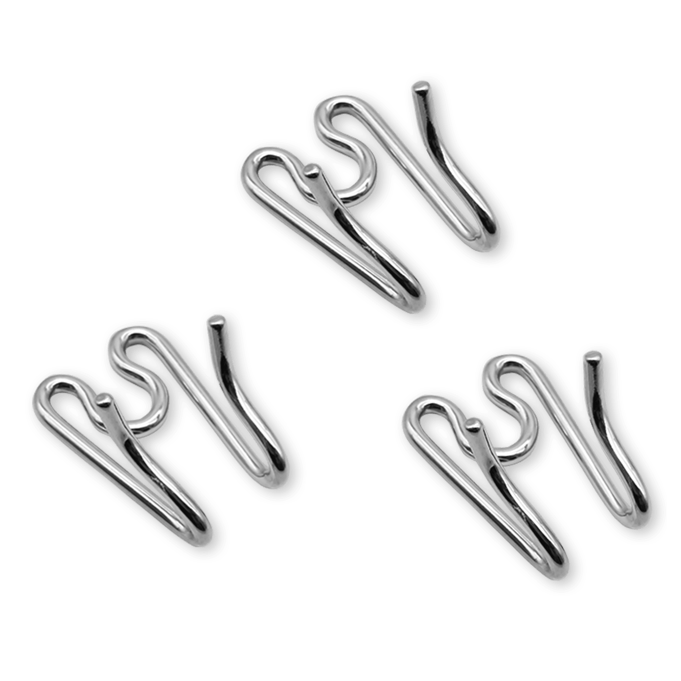 Herm Sprenger - ULTRA-PLUS Training Collar Middle Links for Lengthening (3-Pack) - Chrome 3-pack - Gauge 4.0mm x 2" (5cm) Collars, Prong/Pinch Dog Collars Dogline