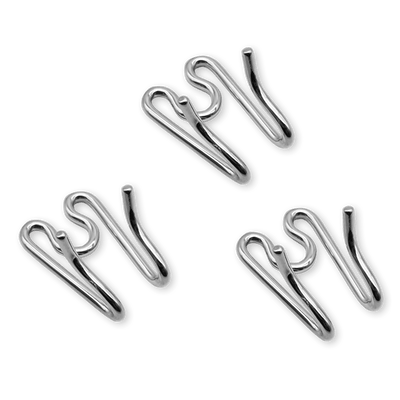 Herm Sprenger - ULTRA-PLUS Training Collar Middle Links for Lengthening (3-Pack) - Chrome 3-pack - Gauge 4.0mm x 2" (5cm) Collars, Prong/Pinch Dog Collars Dogline
