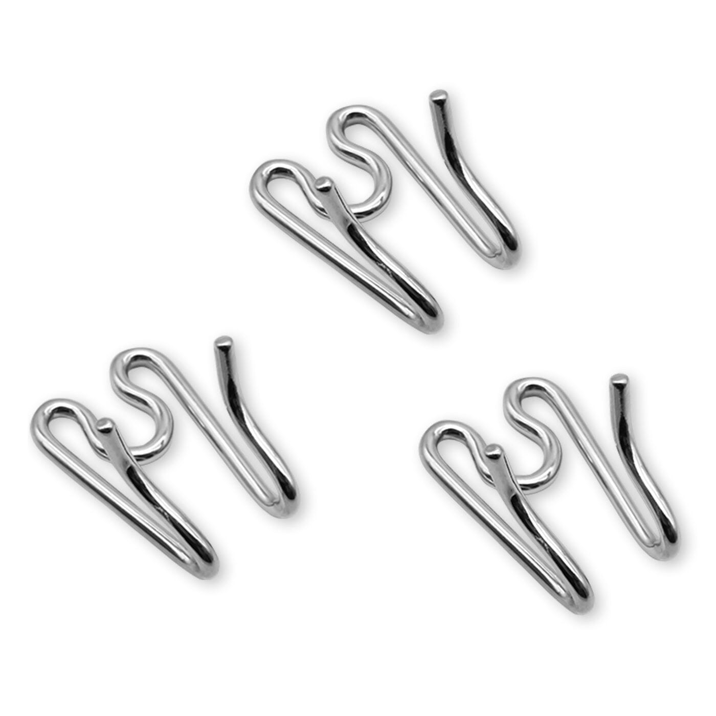Herm Sprenger - Middle Links for Lengthening - Short Version - Chrome, 3.0 mm 3-pack Gauge 3.0 mm x 1.2" (3cm) Collars, Prong/Pinch Dog Collars Dogline