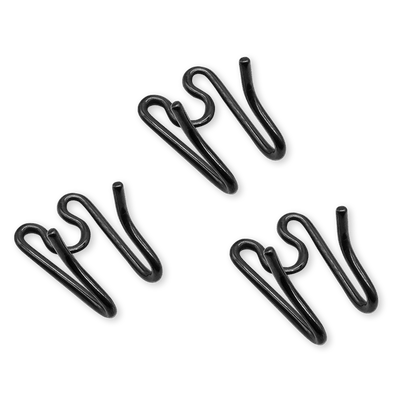 Herm Sprenger - ULTRA-PLUS Training Collar Middle Links for Lengthening (3-Pack) - Black Stainless Steel 3-pack - Gauge 4.0mm x 2" (5cm) Collars, Prong/Pinch Dog Collars Dogline