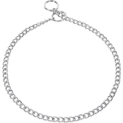 Herm Sprenger - Choke Chain Collar - Round Links - Chrome, 2 mm Gauge 2mm x 26" (65cm) Collars, Choke Chain Dog Collars Dogline