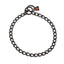Herm Sprenger - Slide Chain Collar - Black Stainless Steel Gauge 3mm x 28" (70cm) Collars, Choke Chain Dog Collars Dogline