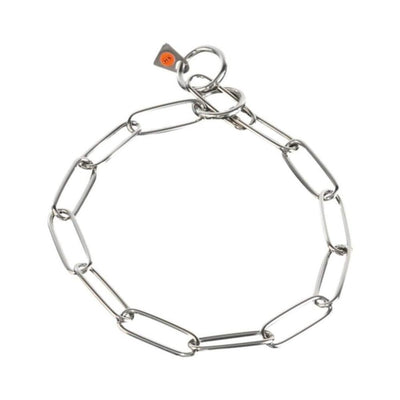 Herm Sprenger - Long Link Fur Saver Collar - Stainless Steel Gauge 4mm x 30" (75cm) Collars, Choke Chain Dog Collars Dogline