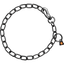 Herm Sprenger - Chain Collar with SPRENGER hook - Medium Links - Black Stainless Steel, 3 mm Gauge 3mm x 26" (65cm) Collars, Choke Chain Dog Collars Dogline