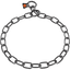 Herm Sprenger - Short Link Fur Saver Collar - Black Stainless Steel Collars, Choke Chain Dog Collars Dogline