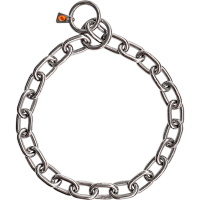 Herm Sprenger - Extra Strong Collar - Medium Links - Stainless Steel, 5 mm Gauge 5mm X 29" (73cm) Collars, Choke Chain Dog Collars Dogline