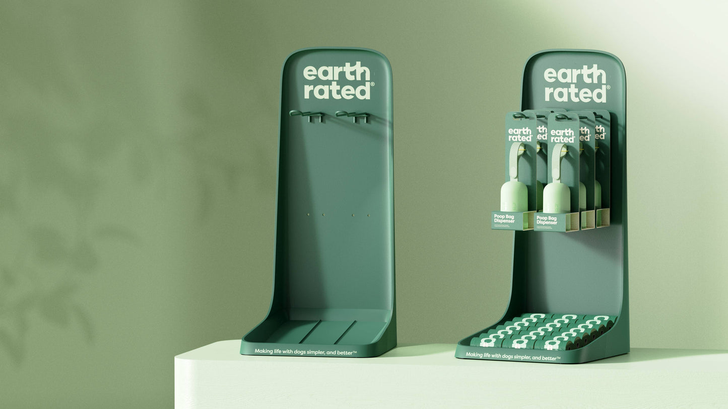 Earth Rated 21 Refill Rolls for Counter Display - Unscented Pet Palette Distribution