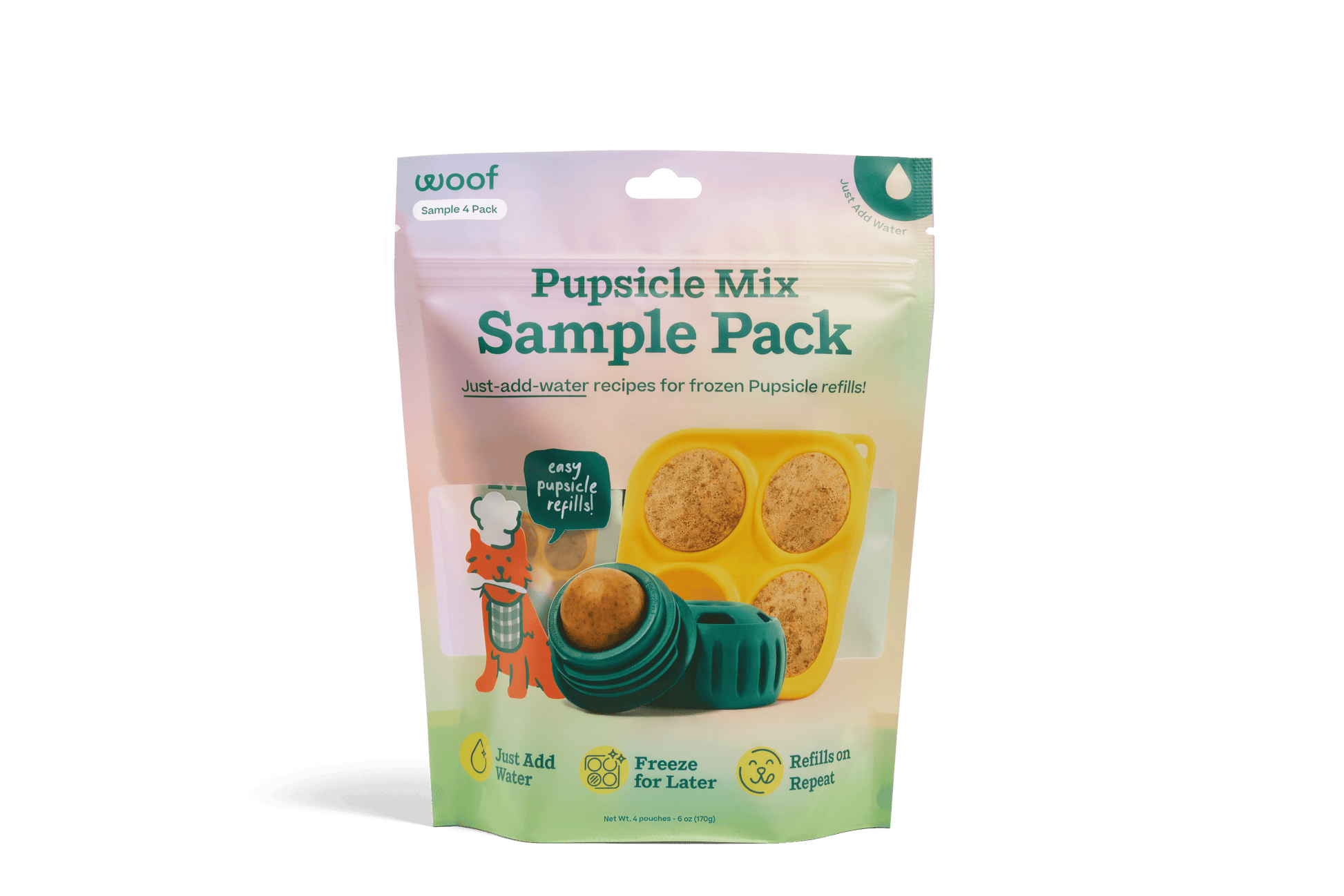 Pupsicle Treat Mix - 4 Pack Sampler Woof