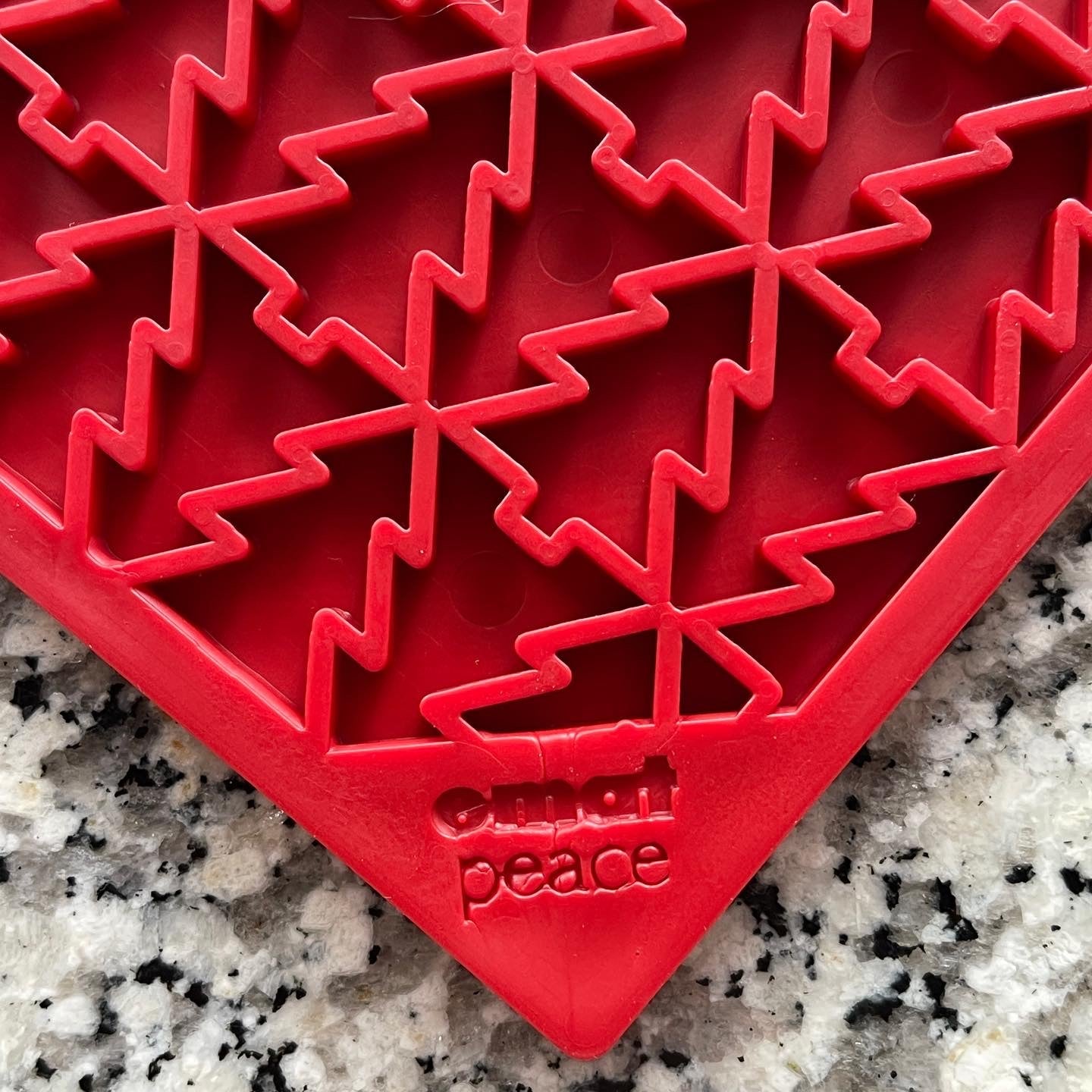 "Peace" Christmas Tree emat - Enrichment Lick Mat for Dogs and Cats | Christmas Tree design | SodaPup EMAT SodaPup/True Dogs, LLC