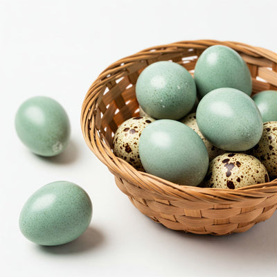 Celadon Coturnix Hatching Eggs - true blue layers 48 Buddys Hatchery