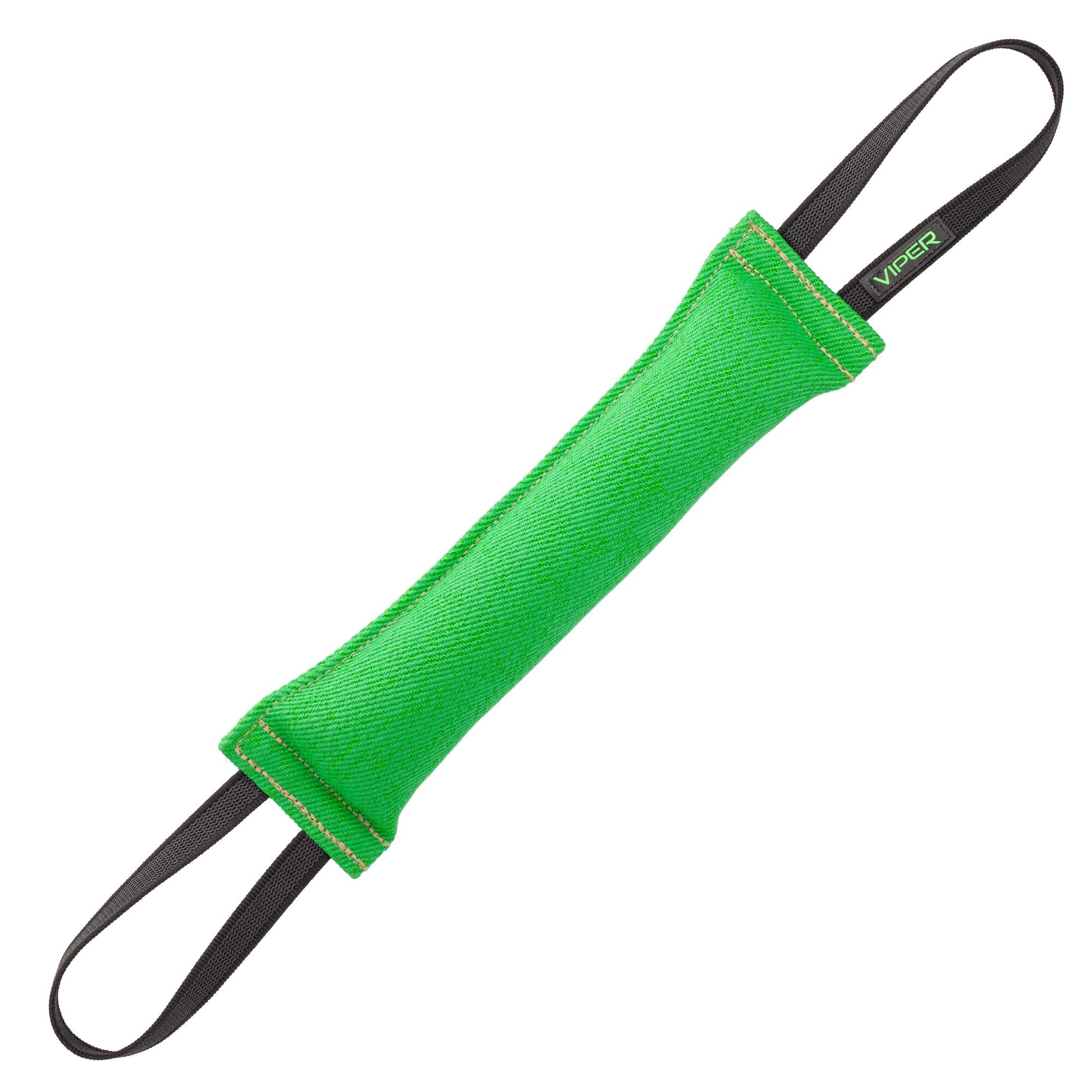 Viper French Linen Tug Green 16in L x 2.5in W Dog Toys Dogline
