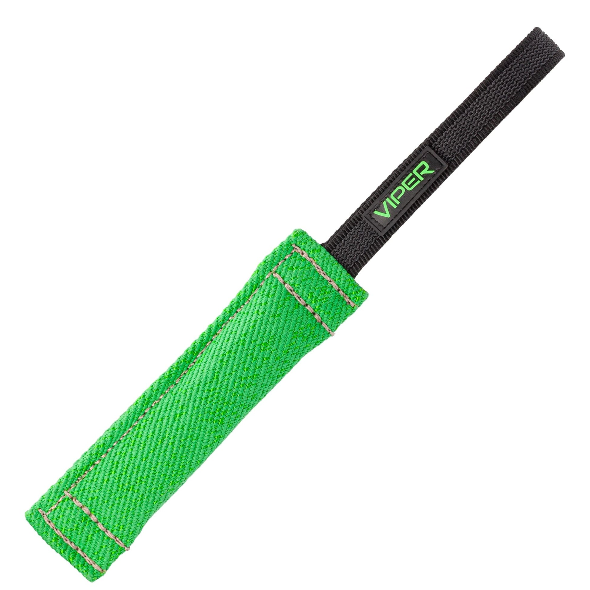 Viper French Linen Tug Green 8in L x 1.5in W Dog Toys Dogline