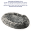 PupCloud™ Human-Size Faux Fur Memory Foam Dog Bed - Charcoal Grey Paw