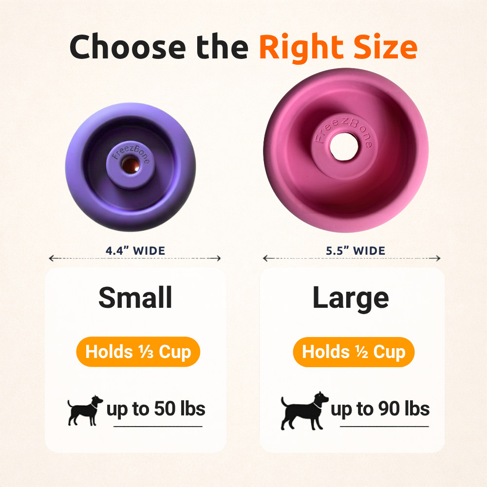 Freez Doughnut - Super Durable Treat Toy Freezbone