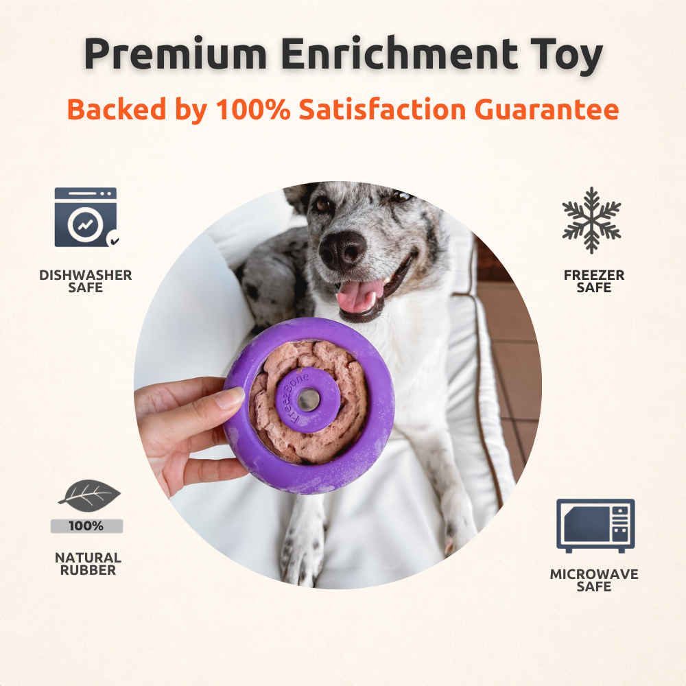 Freez Doughnut - Super Durable Treat Toy Freezbone